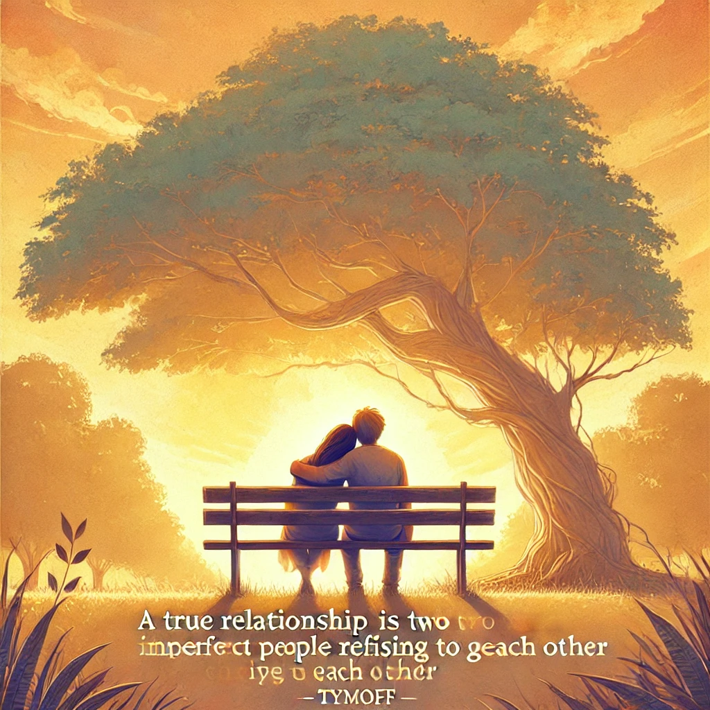 A True Relationship Is Two Imperfect People Refusing to Give Up – Tymoff